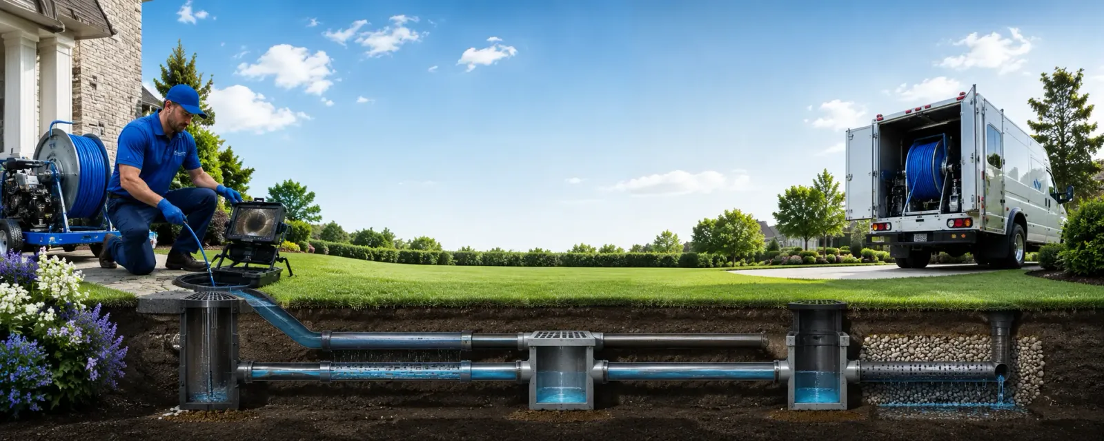 Outdoor drain cleaning information for Davy, WV